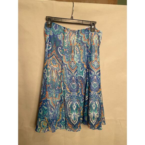 Lauren Ralph Lauren Blue Midi Resort Skirt - Picture 3 of 4